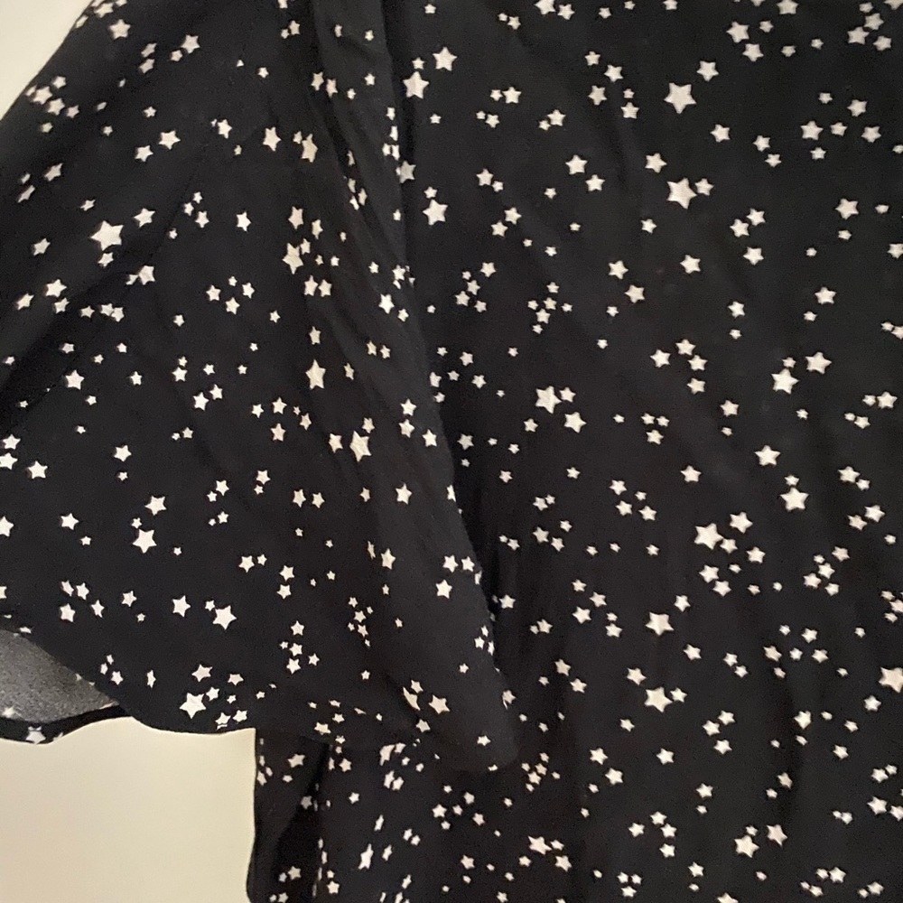 Zara Black & White Star Print Mini Dress - Picture 5 of 5